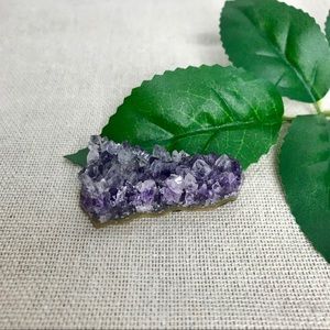 Raw Dark Purple Amethyst Crystal Geode Chunk